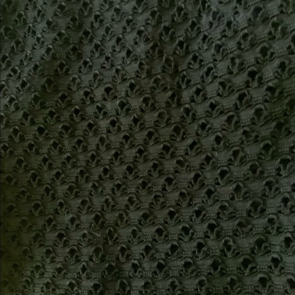 VIA MARINA swimsuit crocheted look cool texture size 9/10  black no wires 500 - Picture 9 of 10